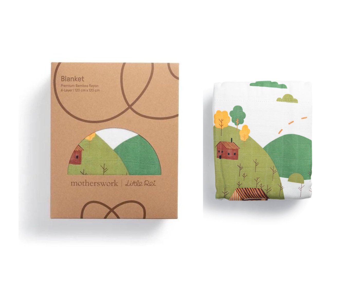 Little Rei Bamboo 4 Layer Blanket